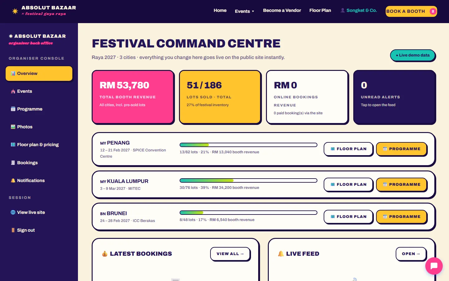 Festival command centre