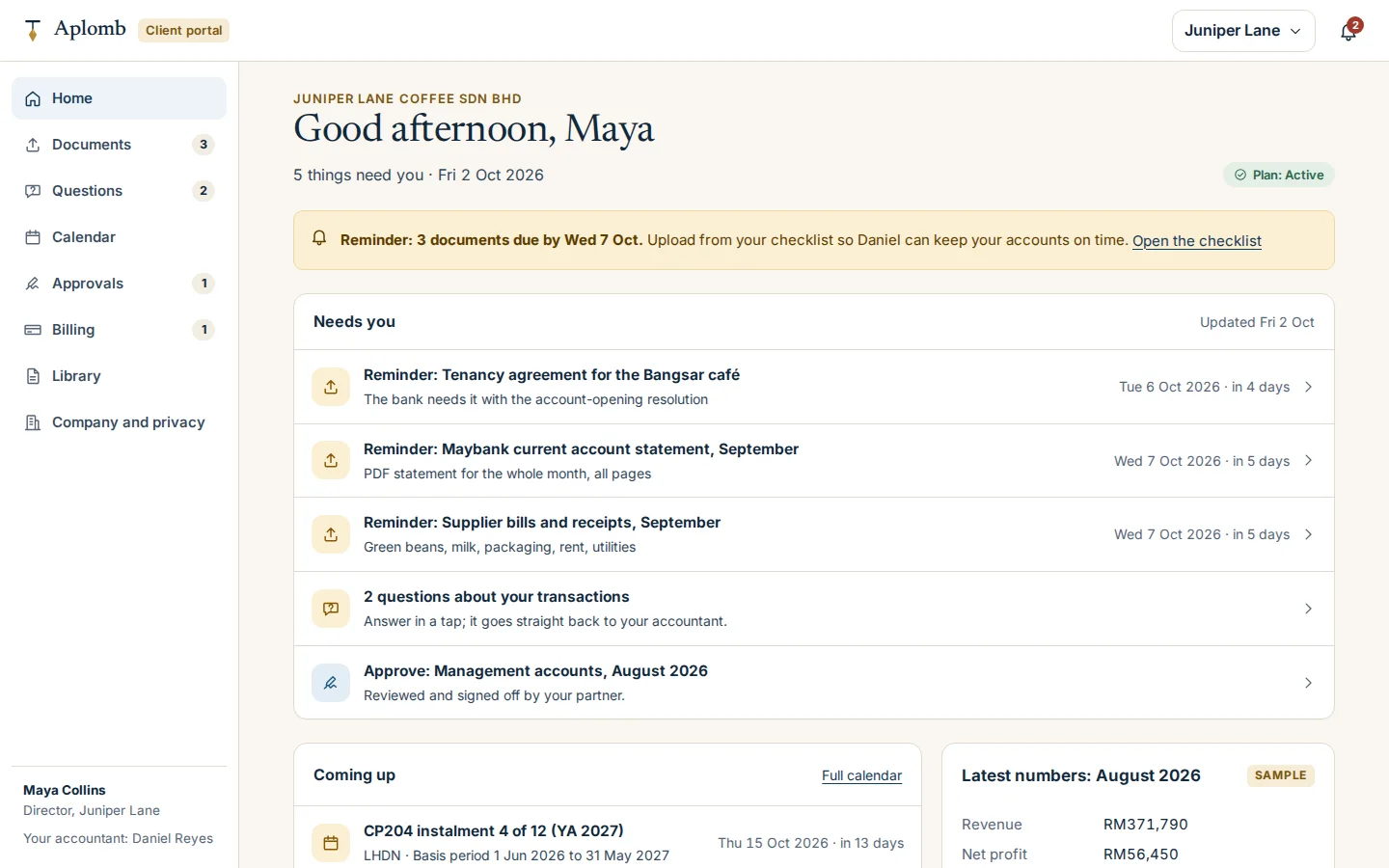 Client portal