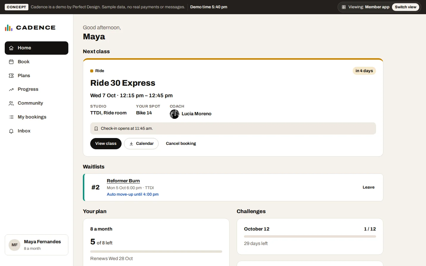 Member app
