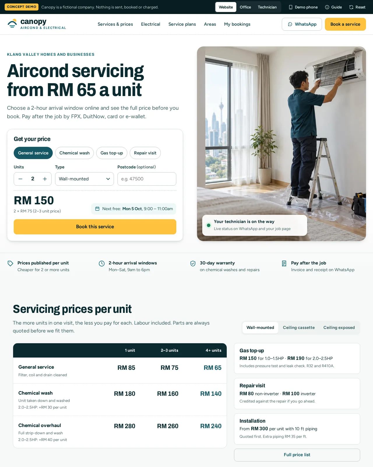 Canopy — website screenshot