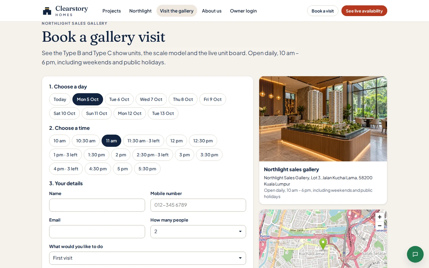 Gallery visits
