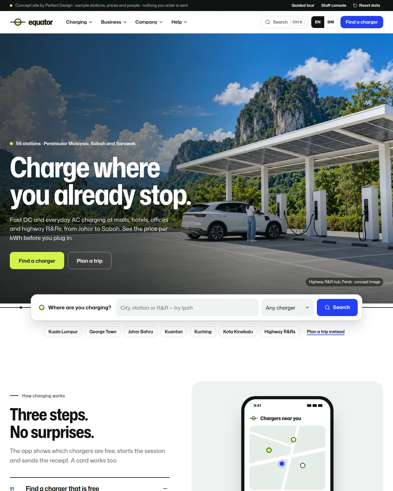 Equator — website screenshot