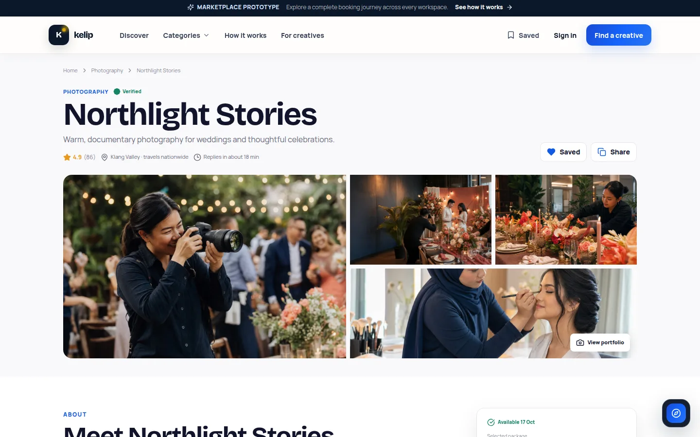 Profiles that sell the work