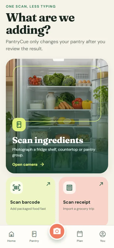 Scan a shelf instead of typing an inventory