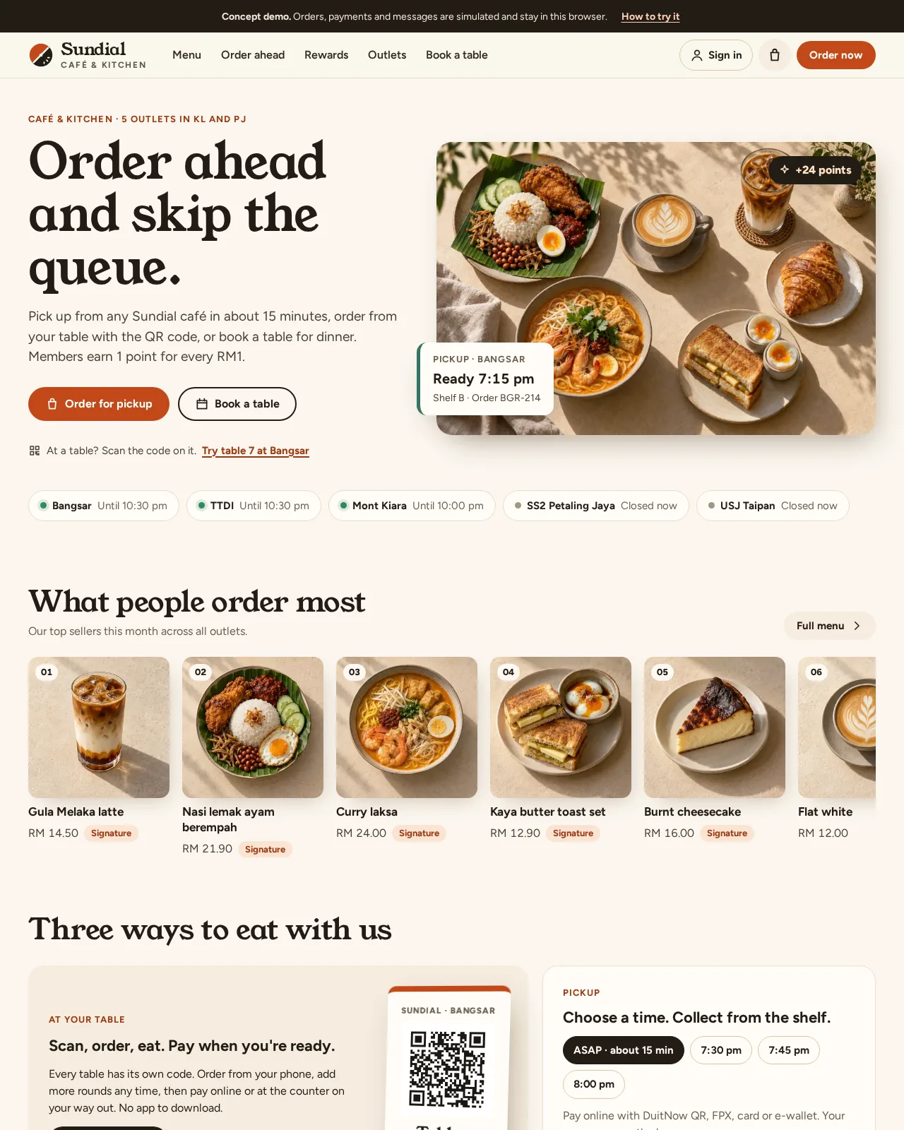 Sundial — website screenshot