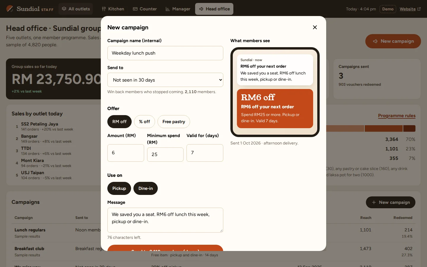 Member campaigns